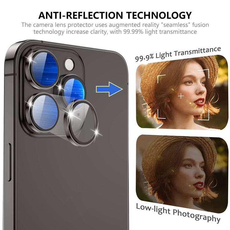 ENKAY AR Lente de cámara antirreflejo Película completa de vidrio, For iPhone 15 / 15 Plus