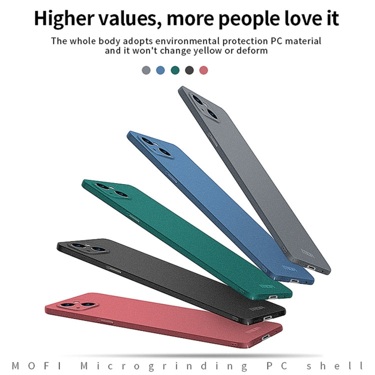 MOFI Fandun Series Frosted PC Estuche para teléfono todo incluido ultrafino, For iPhone 15 Pro Max, For iPhone 15 Pro, For iPhone 15 Plus, For iPhone 15