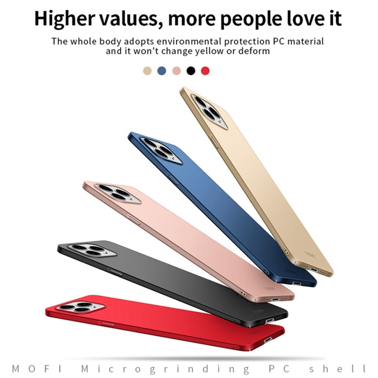 Estuche rígido ultrafino para teléfono MOFI Frosted PC, For iPhone 15 Pro Max, For iPhone 15 Pro, For iPhone 15 Plus, For iPhone 15