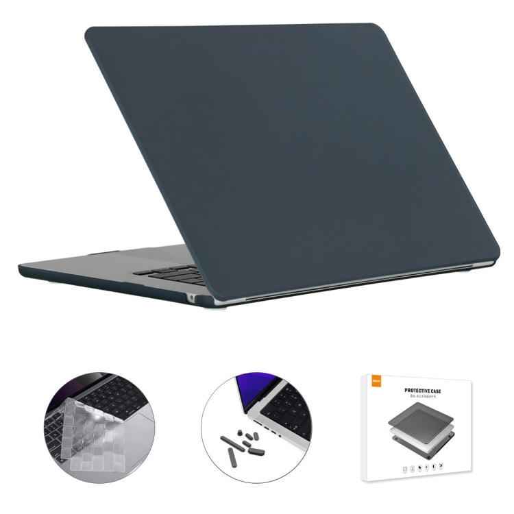 ENKAY EU Versión 3 en 1 Estuche protector mate con película de teclado de TPU y tapones antipolvo, For MacBook Air 15.3 A2941