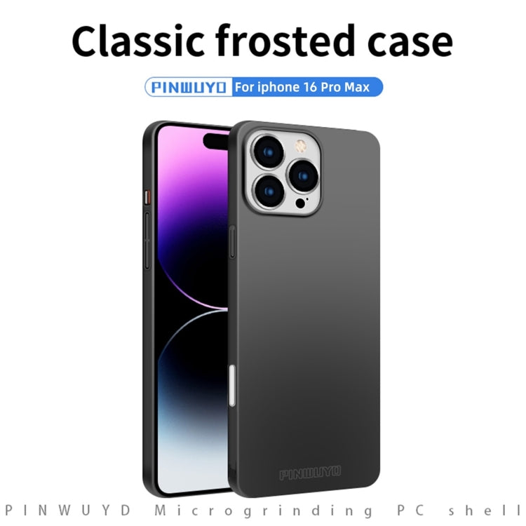 PINWUYO Micro-Frosted PC Estuche rígido ultrafino para teléfono con anillo magnético Magsafe, For iPhone 16 Pro Max, For iPhone 16 Pro, For iPhone 16 Plus, For iPhone 16, For iPhone 15 Pro Max, For iPhone 15 Pro, For iPhone 15 Plus, For iPhone 15