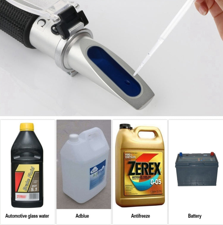 Refractómetro anticongelante automotriz RZ115, punto de congelación, Urea, batería Adblue, medidor de agua de vidrio fluido, herramienta ATC