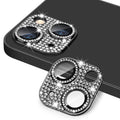 ENKAY Hat-Prince Blink Diamond Lente de cámara Aleación de aluminio + Protector de cobertura total de vidrio templado, For iPhone 15 / 15 Plus