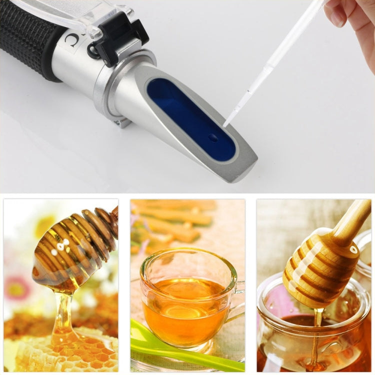 Alta concentración Brix Be agua 3 en 1 58% ~ 92% refractómetro de miel abejas azúcar alimento ATC RZ127