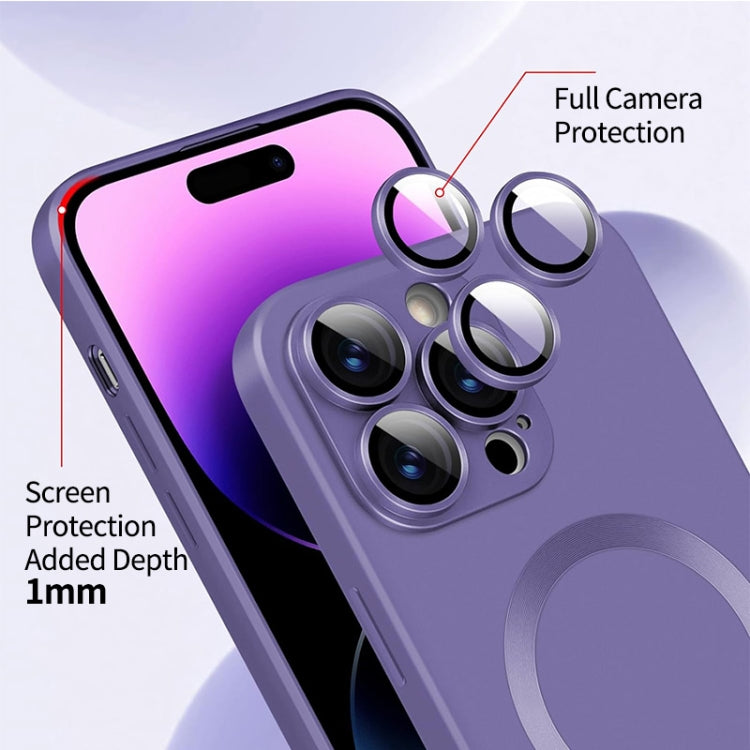 Funda para teléfono ENKAY MagSafe Matte TPU con película para lentes, For iPhone 16 Pro Max, For iPhone 16 Pro, For iPhone 16 Plus, For iPhone 16, For iPhone 15 Pro Max, For iPhone 15 Pro