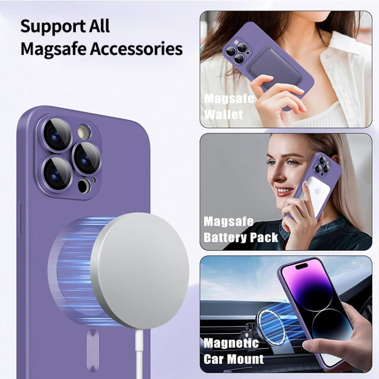 Funda para teléfono ENKAY MagSafe Matte TPU con película para lentes, For iPhone 15 Plus, For iPhone 15, For iPhone 14 Plus, For iPhone 14, For iPhone 14 Pro, For iPhone 14 Pro Max