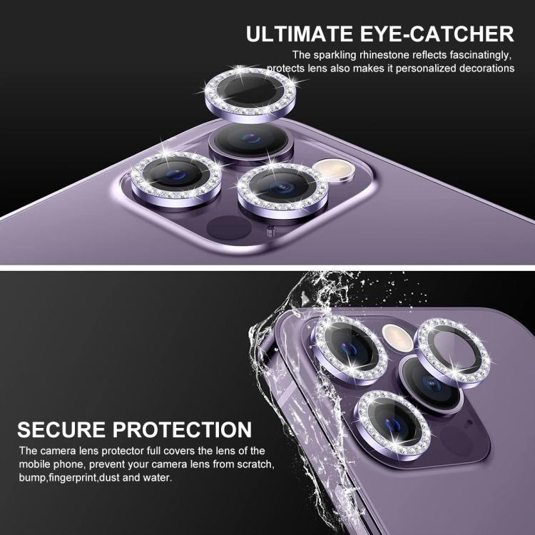 ENKAY AR Antirreflectante Anillo de Diamante Individual Lente de Cámara Vidrio Película Completa, For iPhone 17e / 16e, For iPhone 14 / 14 Plus, For iPhone 14 Pro / 14 Pro Max