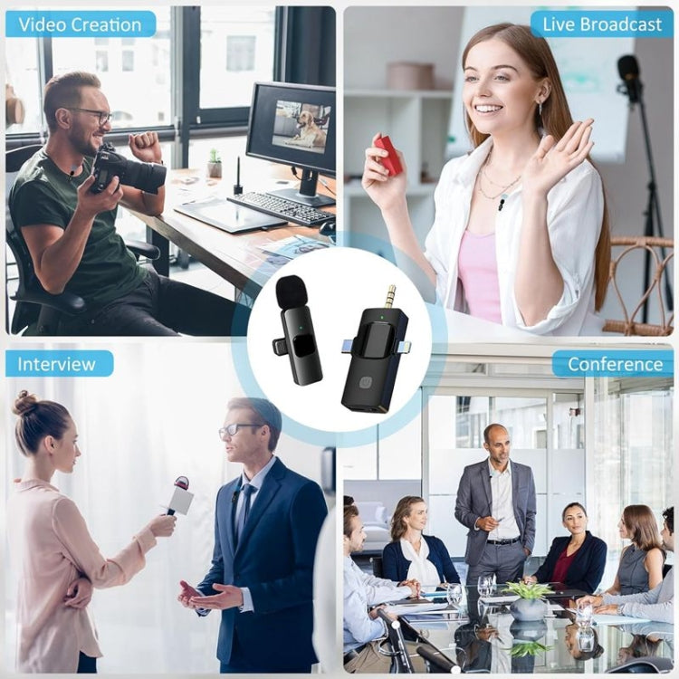 Micrófonos Lavalier inalámbricos para iPhone / Android, 2 in 1, 3 in 1