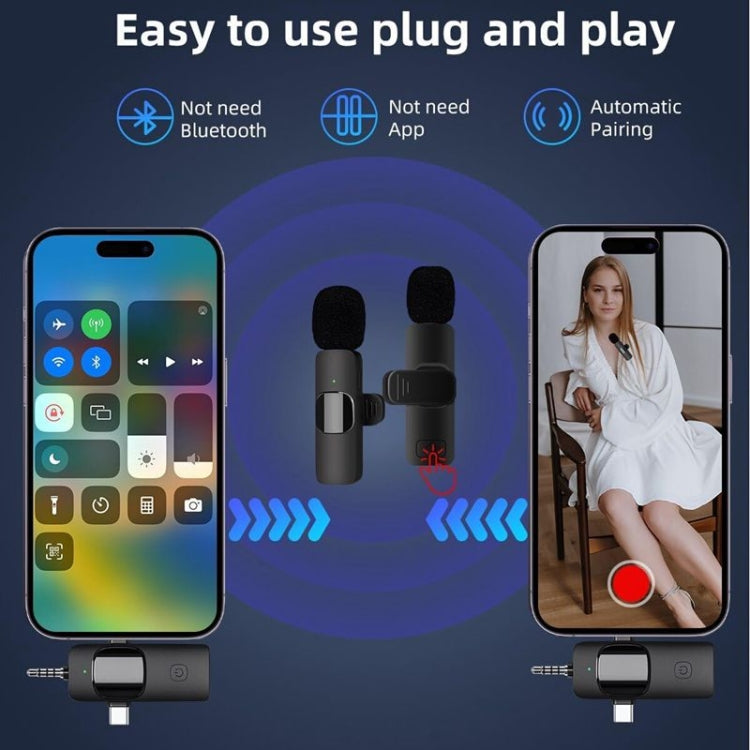 Micrófonos Lavalier inalámbricos para iPhone / Android, 2 in 1, 3 in 1