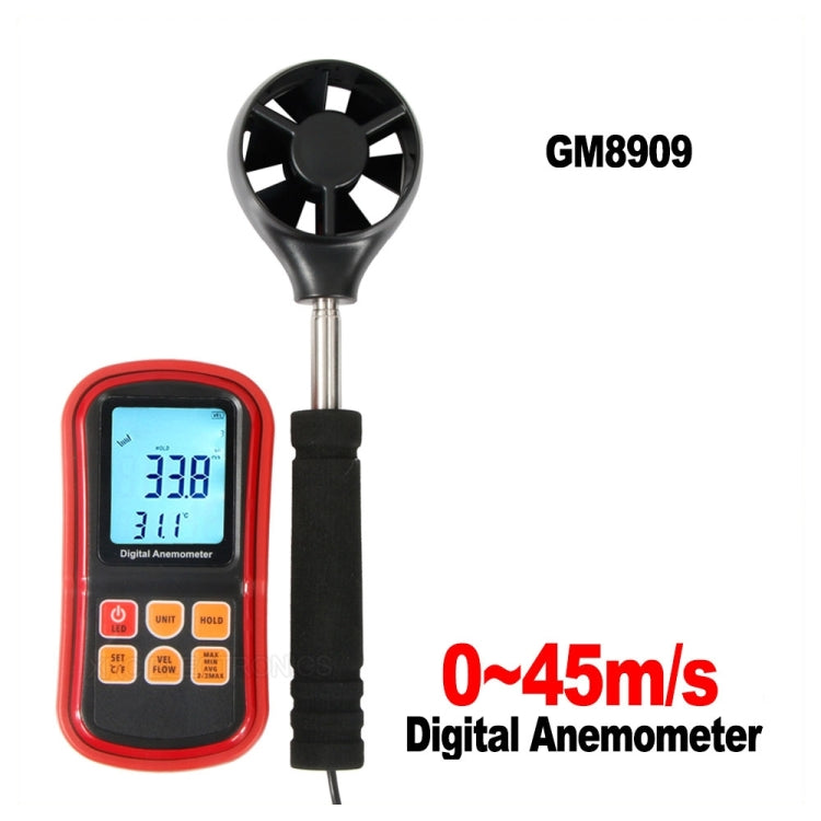 Anemómetro digital GM8909, GM8909