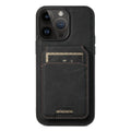 Suteni H16 Funda para teléfono con parte trasera tipo billetera desmontable de cuero con textura de litchi, For iPhone 12 Pro, For iPhone 17e / 16e