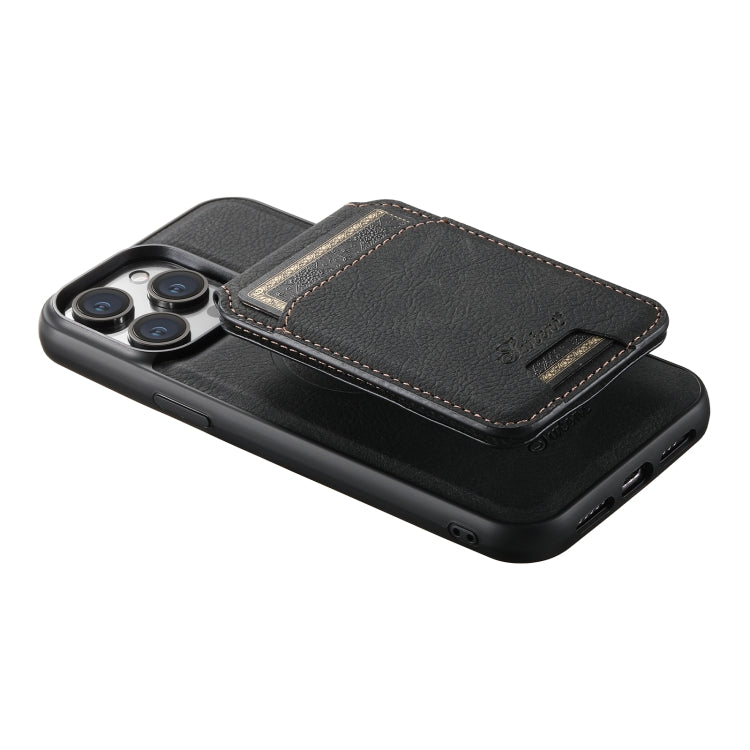Suteni H17 Funda para teléfono con billetera desmontable MagSafe de cuero con textura de litchi, For iPhone 15, For iPhone 14 Plus, For iPhone 14, For iPhone 14 Pro, For iPhone 14 Pro Max, For iPhone 13 Pro Max, For iPhone 13 Pro, For iPhone 13        ...