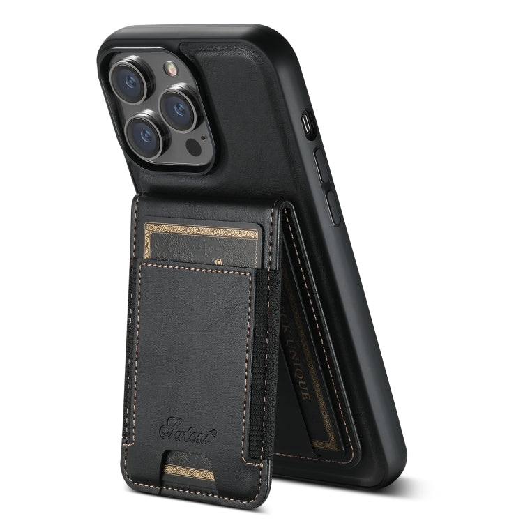 Suteni H17 Oil Eax Funda de cuero para teléfono con billetera desmontable MagSafe, For iPhone 13 Pro, For iPhone 13, For iPhone 12, For iPhone 12 Pro Max, For iPhone 12 Pro