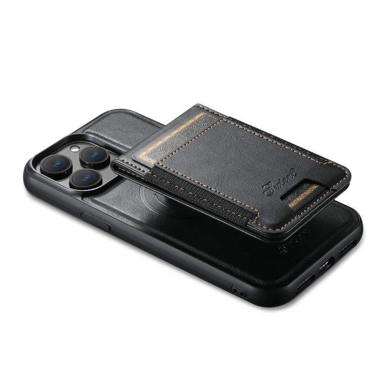 Suteni H17 Oil Eax Funda de cuero para teléfono con billetera desmontable MagSafe, For iPhone 13 Pro, For iPhone 13, For iPhone 12, For iPhone 12 Pro Max, For iPhone 12 Pro