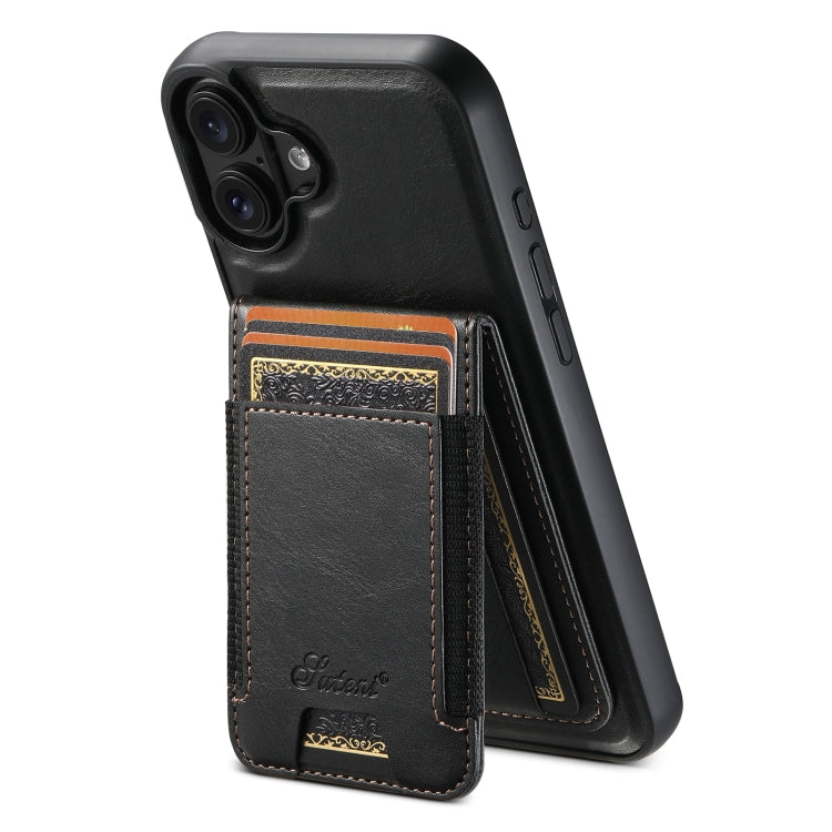 Suteni H17 Oil Eax Funda de cuero para teléfono con billetera desmontable MagSafe, For iPhone 15 Pro Max, For iPhone 15 Pro, For iPhone 15 Plus, For iPhone 15, For iPhone 14 Plus, For iPhone 14, For iPhone 14 Pro, For iPhone 14 Pro Max                 ...