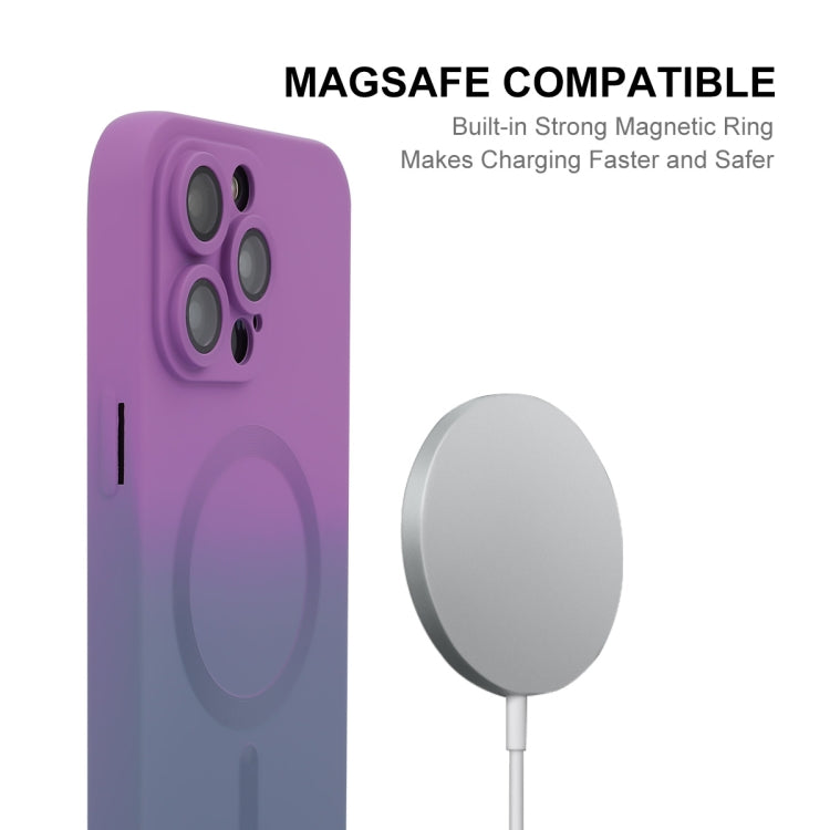 ENKAY Hat-Prince MagSafe Estuche para teléfono de silicona con gradiente arcoíris y película para lentes, For iPhone 15 Pro Max, For iPhone 15 Pro, For iPhone 15 Plus, For iPhone 15, For iPhone 14 Plus, For iPhone 14, For iPhone 14 Pro                 ...