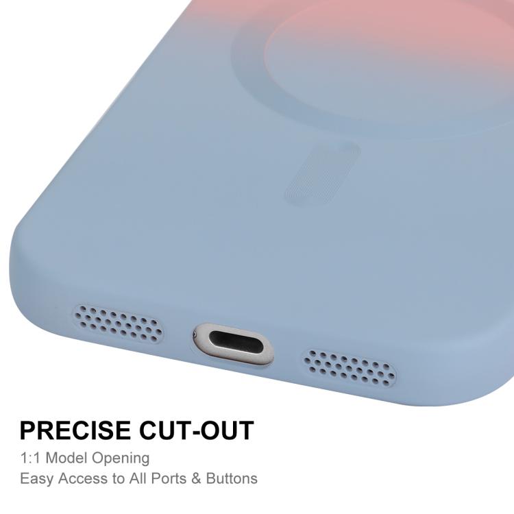 ENKAY Hat-Prince MagSafe Estuche para teléfono de silicona con gradiente arcoíris y película para lentes, For iPhone 17 Pro Max, For iPhone 17 Pro, For iPhone 17, For iPhone Air, For iPhone 16 Pro Max, For iPhone 16 Pro, For iPhone 16 Plus, For iPhone 16