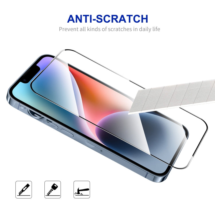 ENKAY Película de vidrio completa de silicio con alto contenido de alúmina de fácil instalación, For iPhone 17e / 16e / 14 / 13 / 13 Pro, For iPhone 17 Pro Max, For iPhone 17 Pro, For iPhone 17, For iPhone Air, For iPhone 16 Pro Max, For iPhone 16 Pro ...