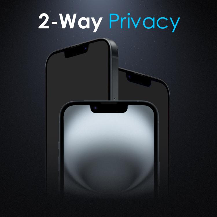 NORTHJO A++ Película de vidrio templado con impresión de seda con pegamento completo de privacidad de 28 grados, For iPhone 17e / 16e, For iPhone 17 Pro Max, For iPhone 17 Pro, For iPhone 17, For iPhone Air, For iPhone 16 Pro Max, For iPhone 16 Pro    ...