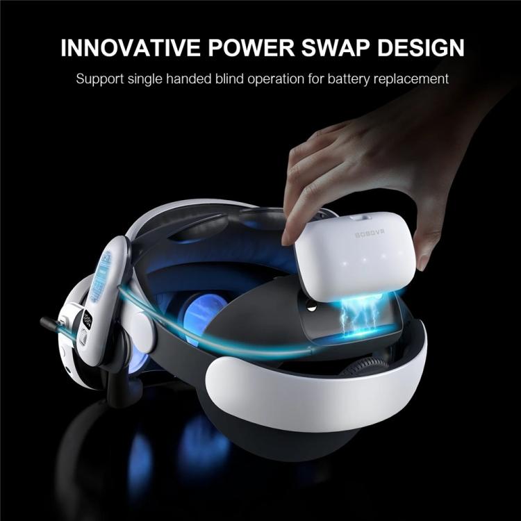 BOBOVR S3 Pro para correa para la cabeza Meta Quest 3 VR con batería de 10000mAh, S3 Pro