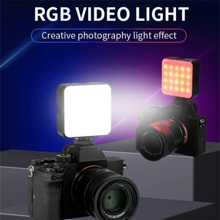 JMARY FM-69RGB Mini luz de vídeo RGB portátil, luz para cámara, lámpara de iluminación para fotografía, FM-69RGB