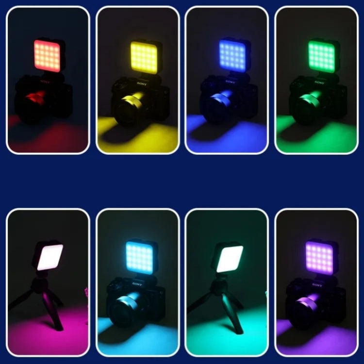 JMARY FM-69RGB Mini luz de vídeo RGB portátil, luz para cámara, lámpara de iluminación para fotografía, FM-69RGB