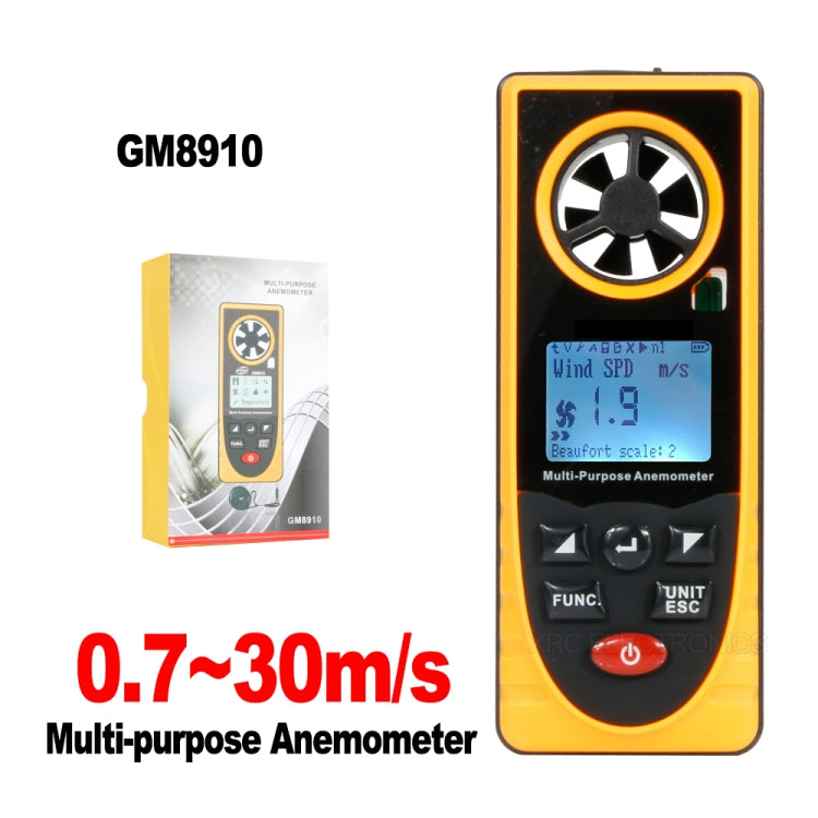 Anemómetro multiusos GM8910