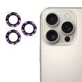 Película de vidrio templado de aleación de aluminio para lente trasera ENKAY 9H, For iPhone 16 Pro / 16 Pro Max