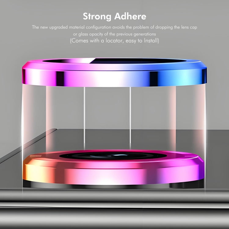 Película de vidrio templado de aleación de aluminio con lente trasera ENKAY 9H, For iPhone 16 / 16 Plus
