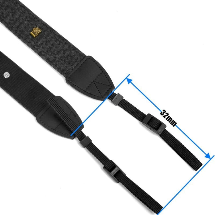 Correa para cámara Correa para hombro y cuello de lona con hebillas de liberación rápida para cámara DSLR / SLR, Canvas Neck Strap