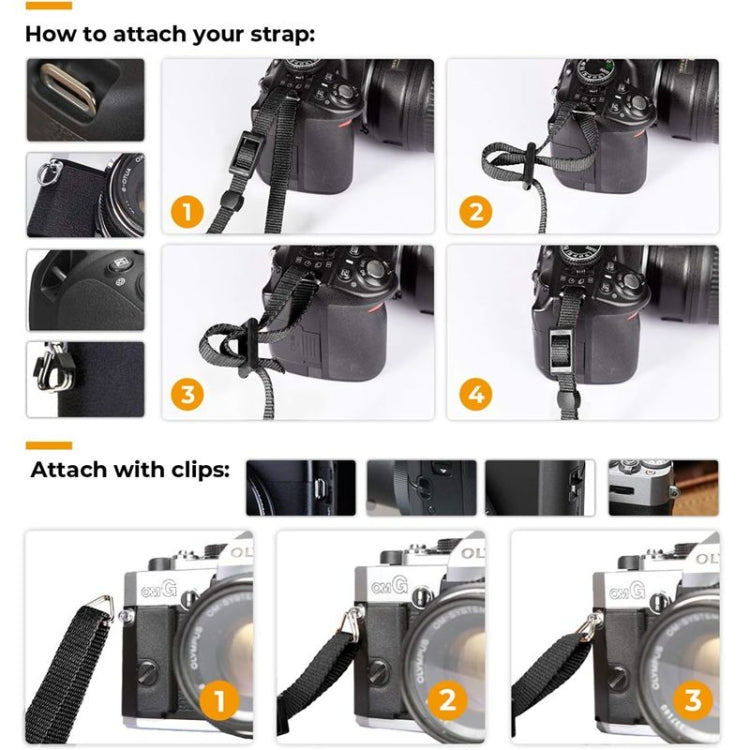 Correa para cámara Correa para hombro y cuello de lona con hebillas de liberación rápida para cámara DSLR / SLR, Canvas Neck Strap