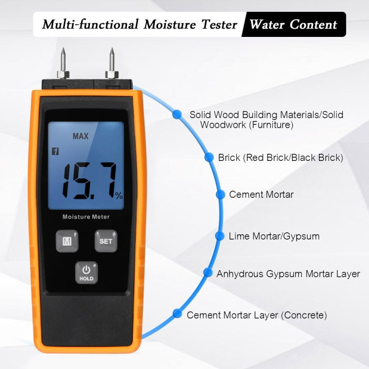 Probador digital del medidor de humedad de madera profesional RZ660, RZ660