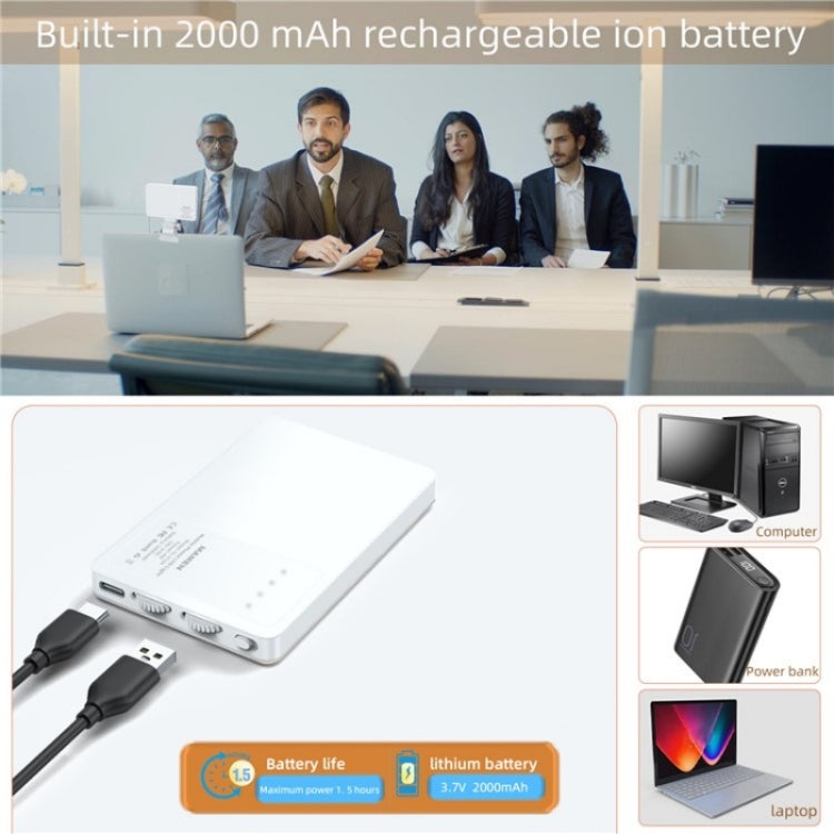 Lámpara de relleno LED para videoconferencia, portátil, para teléfono y computadora portátil V12A, V12A