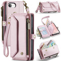 Estuche para teléfono de cuero antirrobo con ranuras para tarjetas y cremallera CaseMe C36, For iPhone 17e / 16e, For iPhone 17 Pro Max, For iPhone 17 Pro, For iPhone 17, For iPhone Air, For iPhone 16 Pro Max, For iPhone 16 Pro, For iPhone 16 Plus     ...
