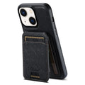 Funda de cuero para teléfono con billetera MagSafe Suteni H18 Cross Grain, For iPhone 13 Pro Max, For iPhone 13 Pro, For iPhone 13, For iPhone 12, For iPhone 12 Pro Max, For iPhone 12 Pro