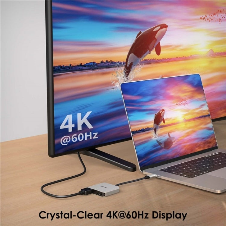 Adaptador de monitor WAVLINK UHP510 Pro con carga PD de 87 W y USB C a doble HD, 4K, 60 Hz