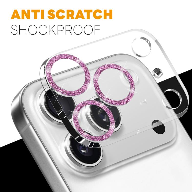 Protector de lente de cámara NORTHJO con anillo brillante y película de vidrio templado 3D, For iPhone 17 Pro Max, For iPhone 17 Pro, For iPhone 17, For iPhone Air, For iPhone 16 Pro / 16 Pro Max, For iPhone 16 / 16 Plus