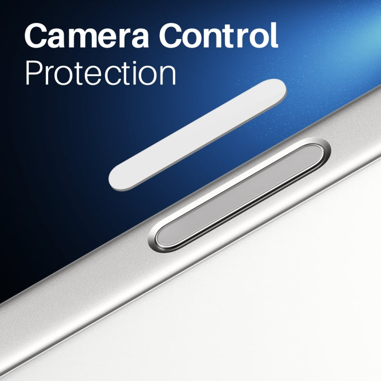 NORTHJO - 2 protectores de botón de control de cámara, película de vidrio templado, For iPhone 16 / 16 Plus / 16 Pro / 16 Pro Max