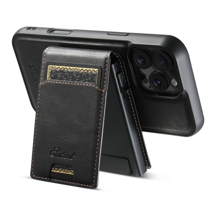 Estuche para teléfono con tapa trasera extraíble y cera de aceite Suteni H19 2 en 1 con tapa de tarjeta MagSafe, For iPhone 17 Pro Max, For iPhone 17 Pro, For iPhone 17, For iPhone Air, For iPhone 16 Pro Max, For iPhone 16 Pro, For iPhone 16 Plus      ...
