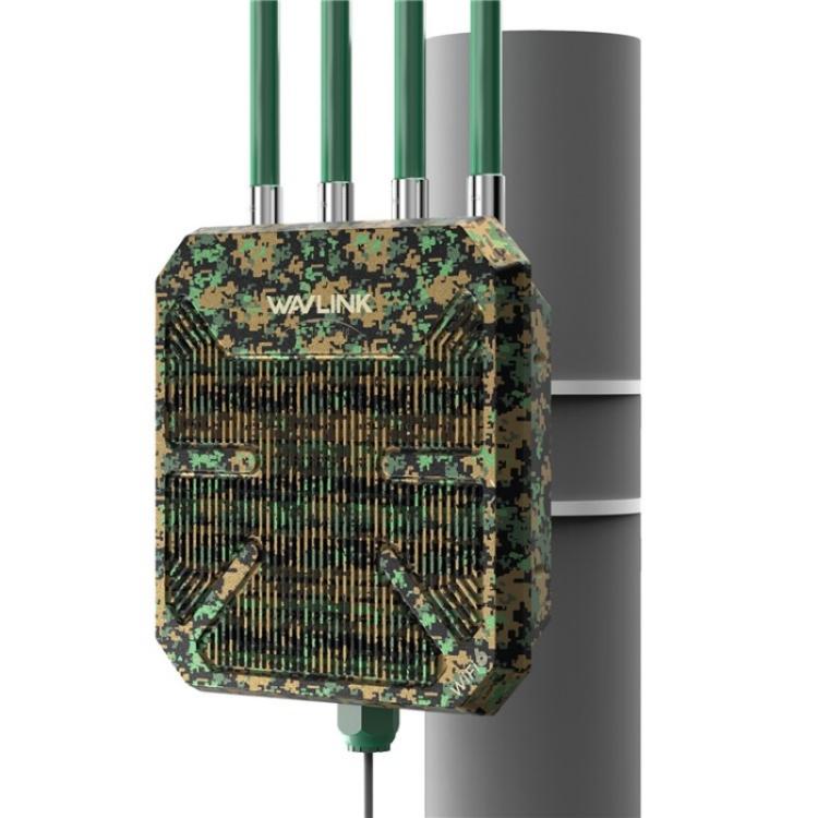 WAVLINK WN573HX1 Router inalámbrico de doble banda WiFi 6 AX1800 Punto de acceso WiFi para exteriores, US Plug, EU Plug, UK Plug, AU Plug