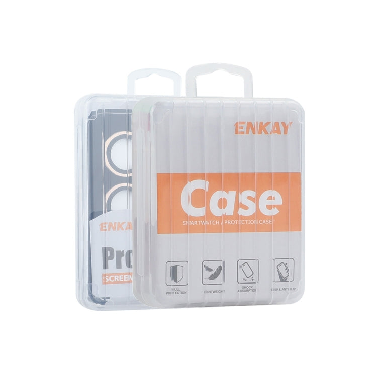 Película de vidrio templado de aleación de aluminio para lente trasera ENKAY 9H, For iPhone 17e / 16e