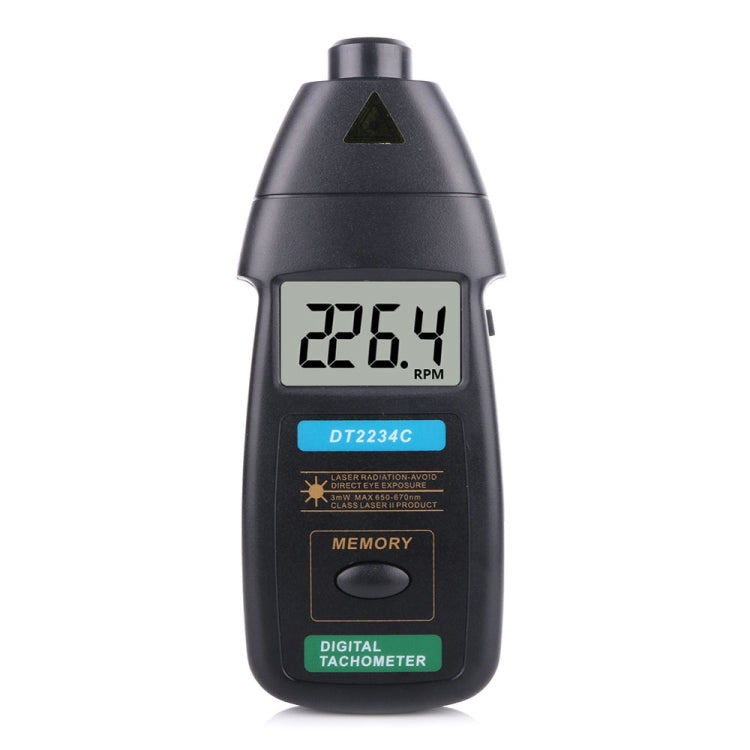 DT2234C Tacómetro láser digital Medidor de RPM sin contacto, DT2234C
