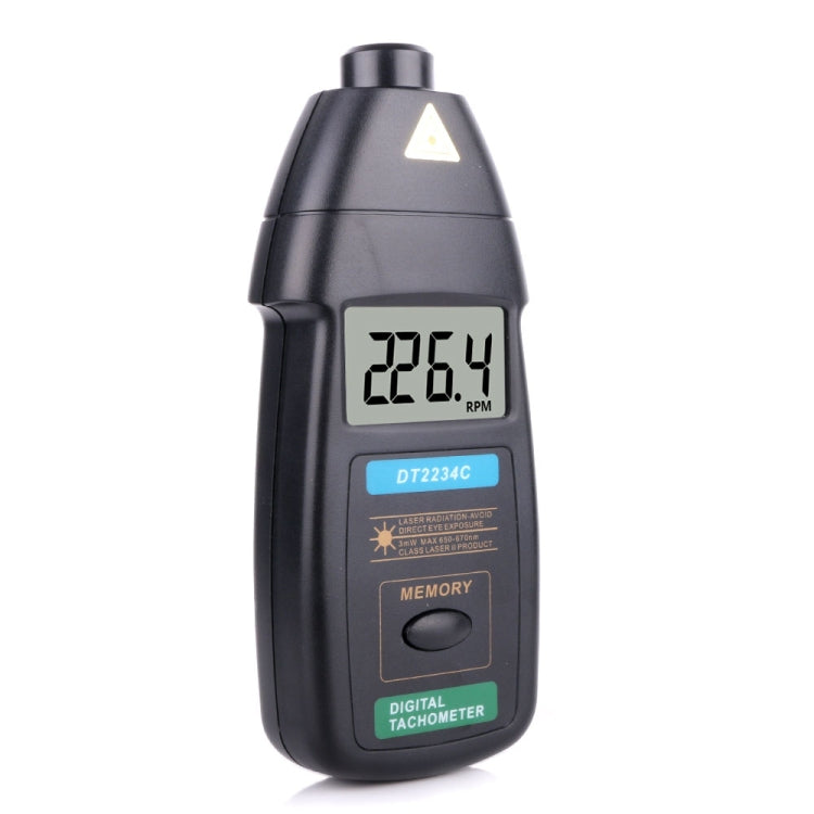 DT2234C Tacómetro láser digital Medidor de RPM sin contacto, DT2234C