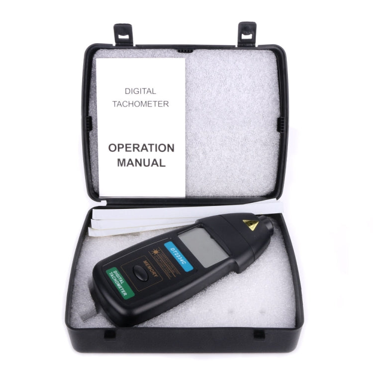 DT2234C Tacómetro láser digital Medidor de RPM sin contacto, DT2234C