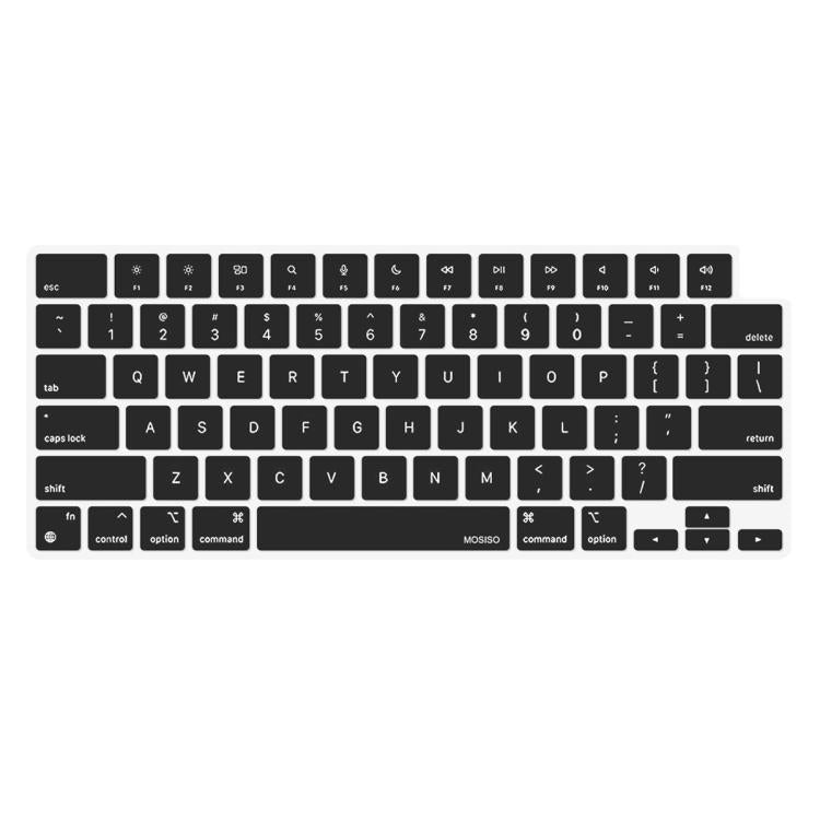 Funda para teclado ENKAY versión estadounidense con película protectora de silicona suave, For MacBook Air 13.6 / 15.3 ＆ Pro 14.2 / 16.2, For MacBook Pro 13.3 (A2289/A2338) / Pro 16 (A2141)