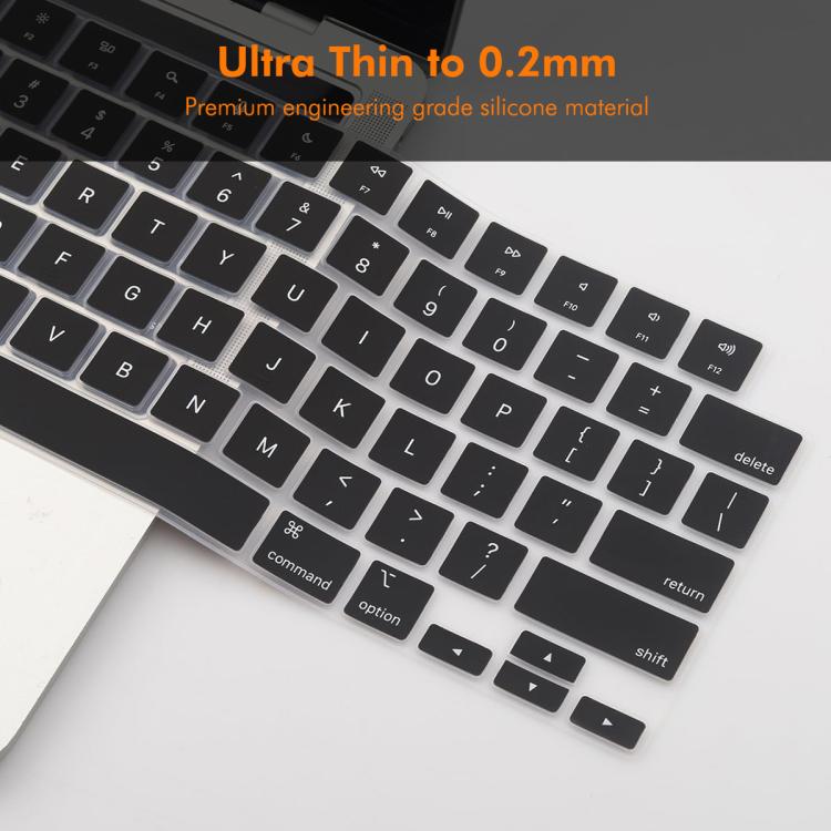 Funda para teclado ENKAY versión estadounidense con película protectora de silicona suave, For MacBook Air 13.6 / 15.3 ＆ Pro 14.2 / 16.2, For MacBook Pro 13.3 (A2289/A2338) / Pro 16 (A2141)
