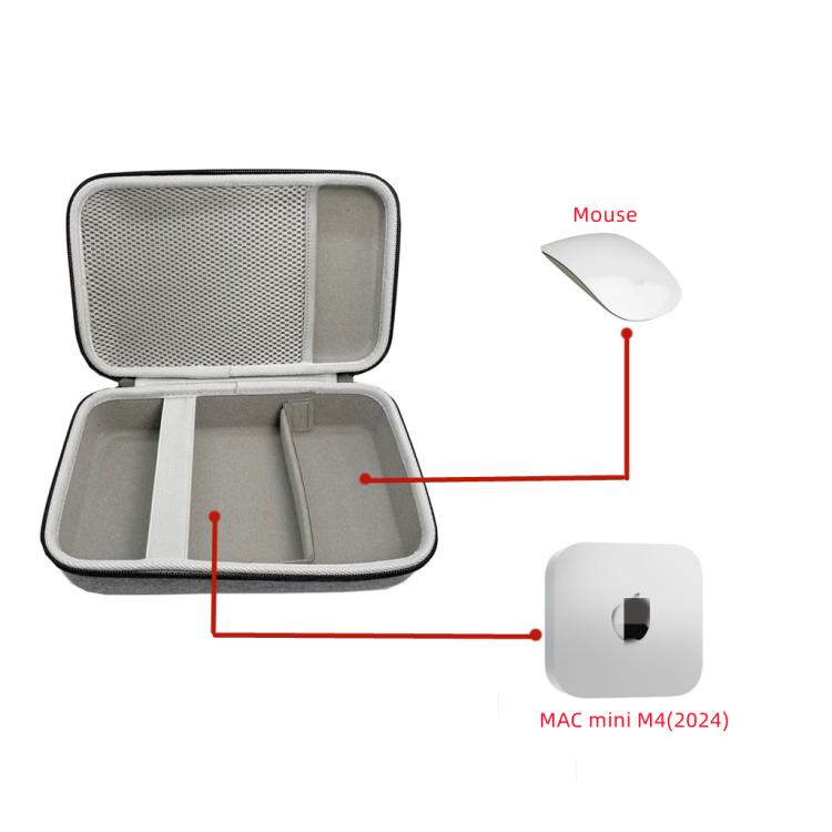 Estuche rígido portátil a prueba de golpes para Apple Mac Mini M4 2024, Handbag