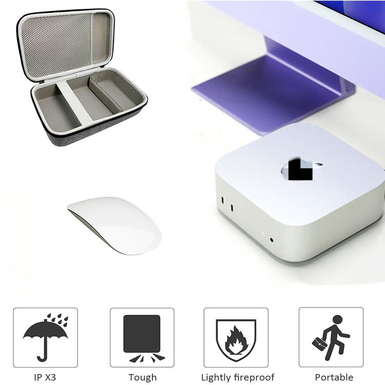 Estuche rígido portátil a prueba de golpes para Apple Mac Mini M4 2024, Handbag