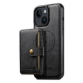 Funda de cuero para teléfono Suteni M4 con tarjetero magnético y MagSafe, For iPhone 13 Pro Max, For iPhone 13 Pro, For iPhone 13, For iPhone 12, For iPhone 12 Pro Max, For iPhone 12 Pro