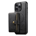 Funda de cuero para teléfono Suteni M4 con tarjetero magnético y MagSafe, For iPhone 13 Pro Max, For iPhone 13 Pro, For iPhone 13, For iPhone 12, For iPhone 12 Pro Max, For iPhone 12 Pro